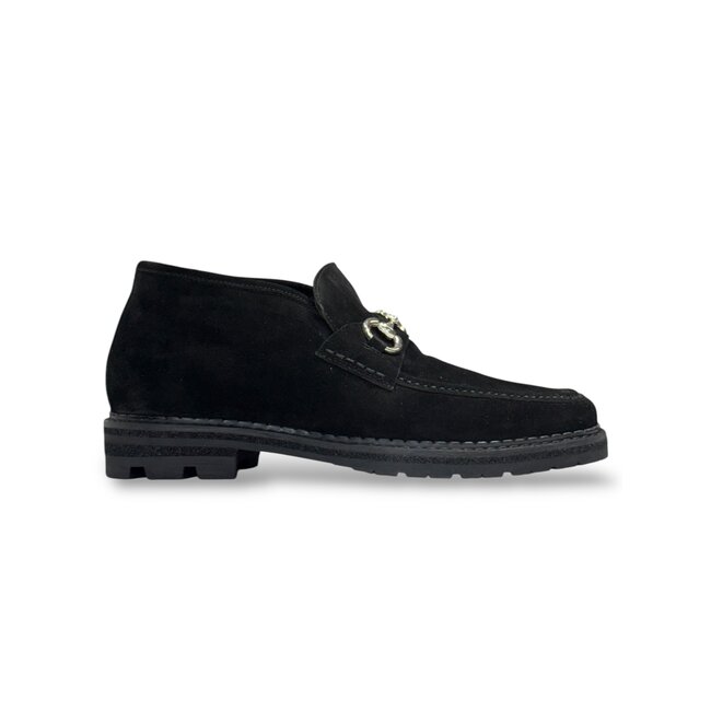 Carrucci Carrucci Men's Suede Ankle Boot with Horsebit