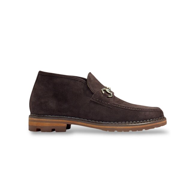 Carrucci Carrucci Men's Suede Ankle Boot with Horsebit