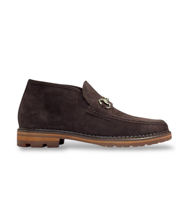 Carrucci Carrucci Men's Suede Ankle Boot with Horsebit