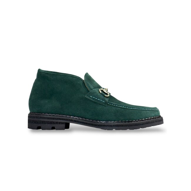 Carrucci Carrucci Men's Suede Ankle Boot with Horsebit