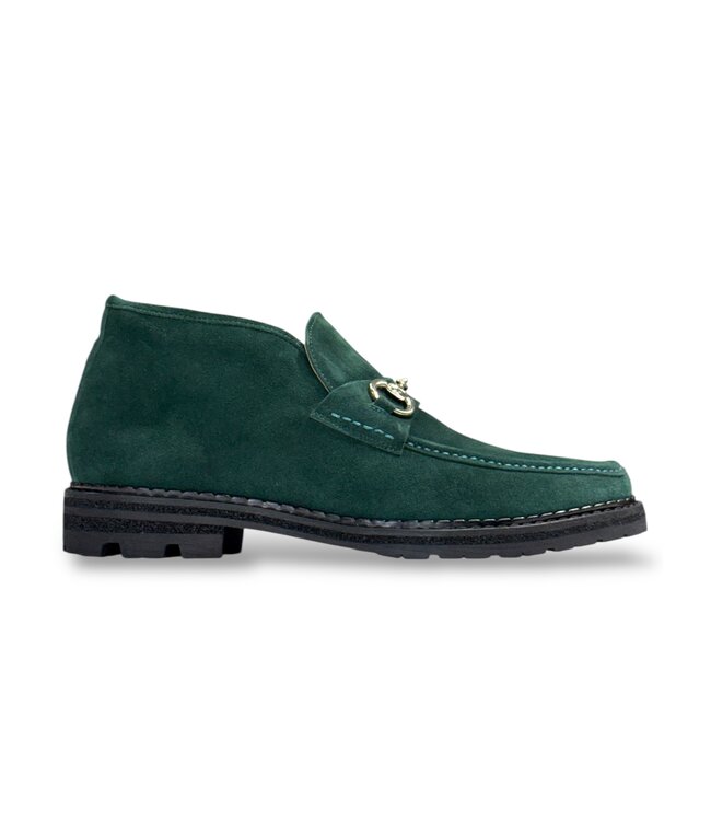 Carrucci Carrucci Men's Suede Ankle Boot with Horsebit