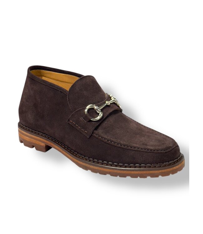 Carrucci Carrucci Men's Suede Ankle Boot with Horsebit