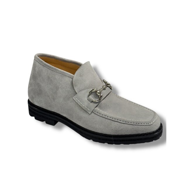 Carrucci Men's Suede Ankle Boot with Horsebit