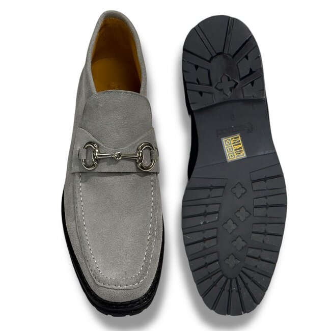 Carrucci Men's Suede Ankle Boot with Horsebit