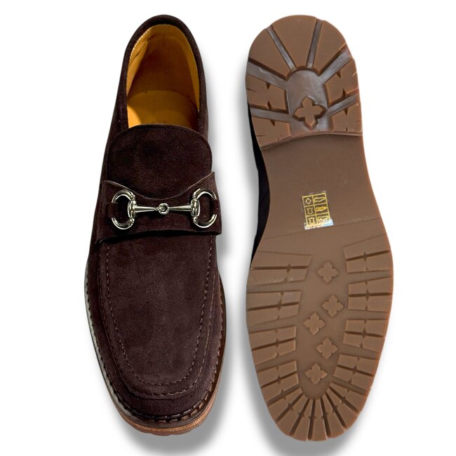 Carrucci Men's Suede Ankle Boot with Horsebit