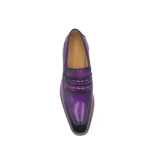 Carrucci Leather Penny Loafer in Chunky Sole