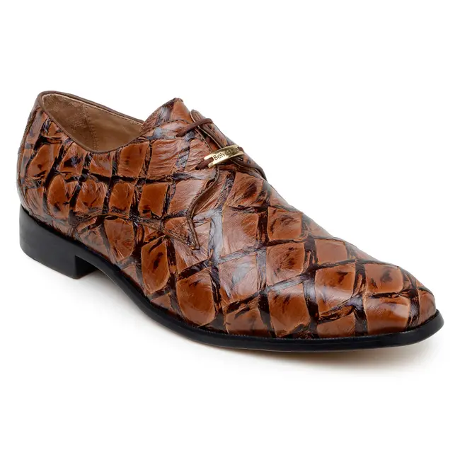 Belvedere Renzo Ivory Genuine Pirarucu lace up derby's