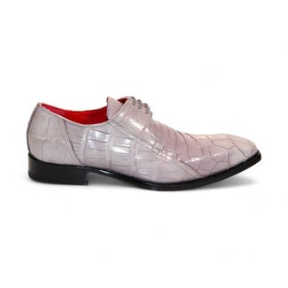 Fennix Fennix Logan Men's Shoes Light Grey Genuin Alligator Oxfords