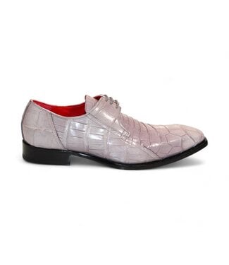 Fennix Fennix Logan Men's Shoes Light Grey Genuin Alligator Oxfords