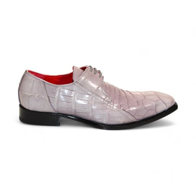 Fennix Fennix Logan Men's Shoes Light Grey Genuin Alligator Oxfords