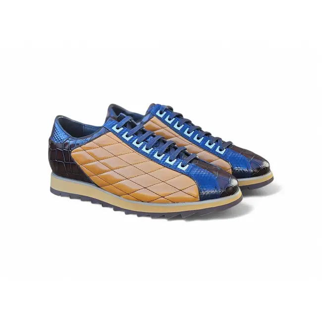 Quilted Leather Sneaker KS626-02CE