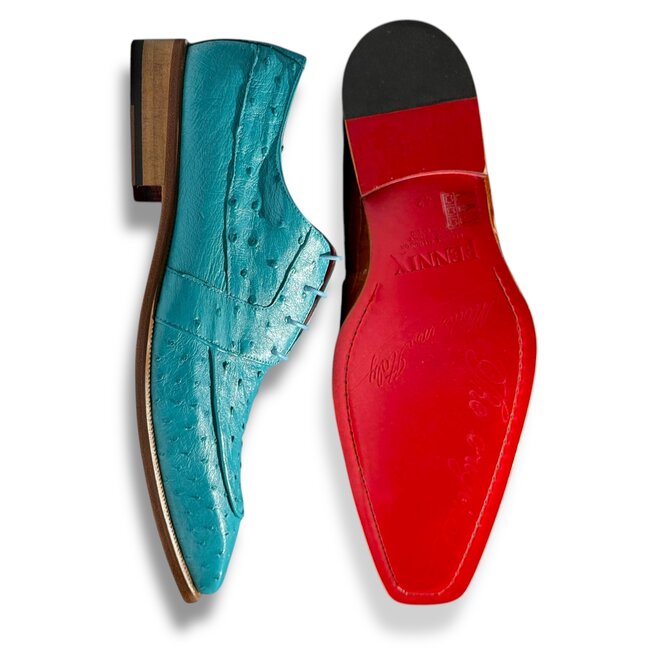 Fennix 'Charles" Men's Shoes Genuine Exotic Ostrich