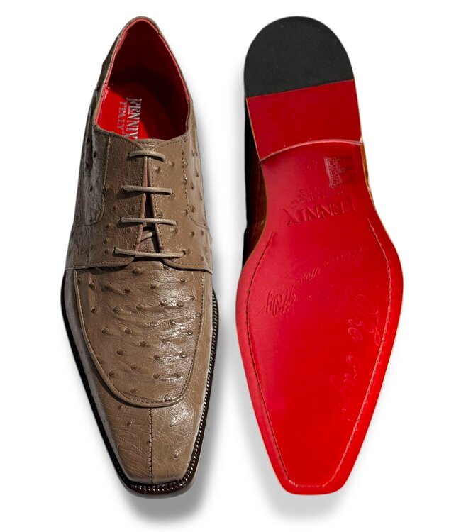 Fennix Fennix 'Charles" Men's Shoes Genuine Exotic Ostrich Leather