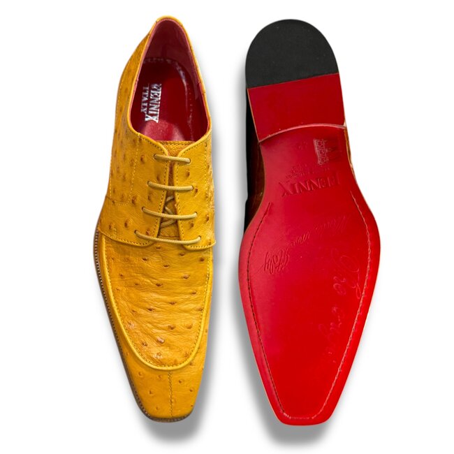 Fennix Fennix 'Charles" Men's Shoes Genuine Exotic Ostrich Leather