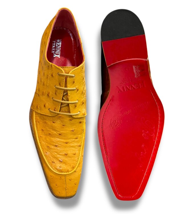 Fennix Fennix 'Charles" Men's Shoes Genuine Exotic Ostrich Leather