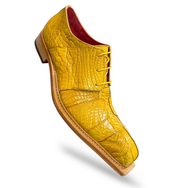 Fennix Kingston Genuine Alligator Shoes Yellow