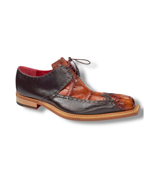 Fennix Fennix Harry Genuine Alligator/Leather Shoes Brown/Brandy
