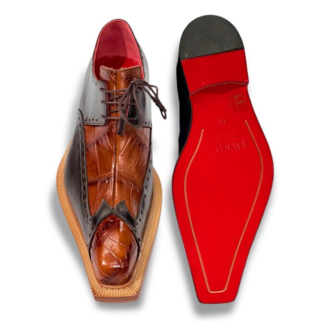 Fennix Harry Genuine Alligator/Leather Shoes Brown/Brandy