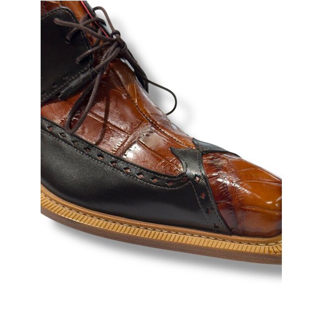 Fennix Harry Genuine Alligator/Leather Shoes Brown/Brandy