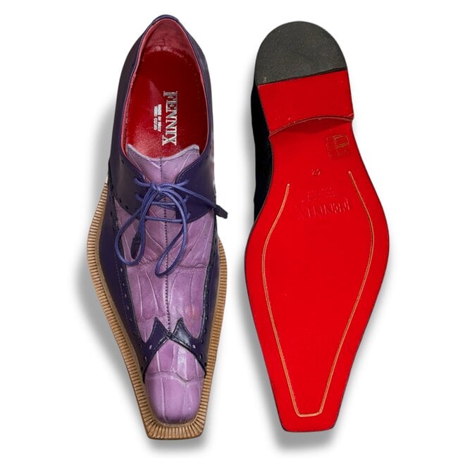 Fennix Harry Genuine Alligator/Leather Shoes Purple/Lavender