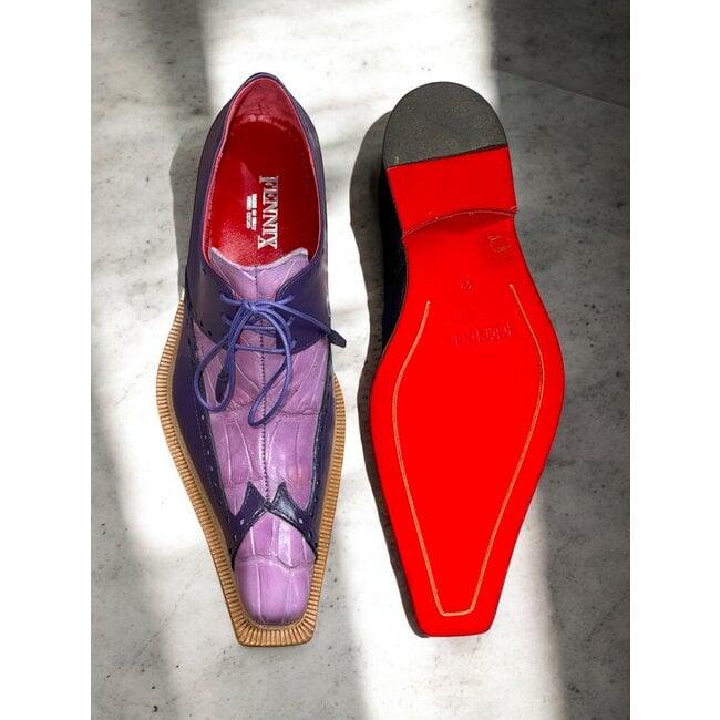 Fennix Harry Genuine Alligator/Leather Shoes Purple/Lavender