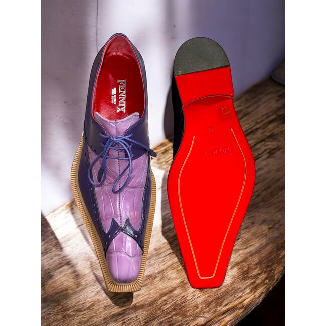 Fennix Harry Genuine Alligator/Leather Shoes Purple/Lavender