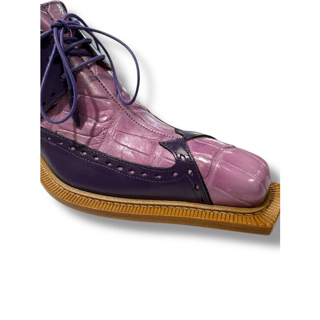 Fennix Harry Genuine Alligator/Leather Shoes Purple/Lavender