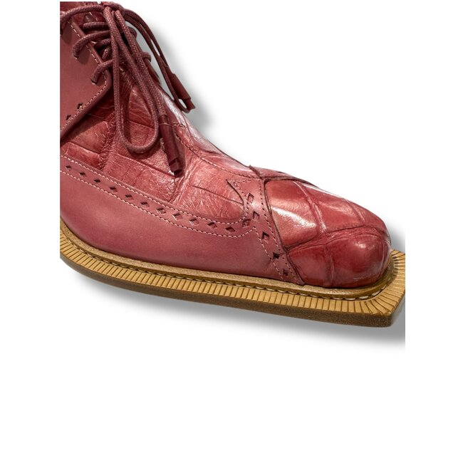 Fennix Fennix ;Harry' Genuine Alligator Shoes Pink
