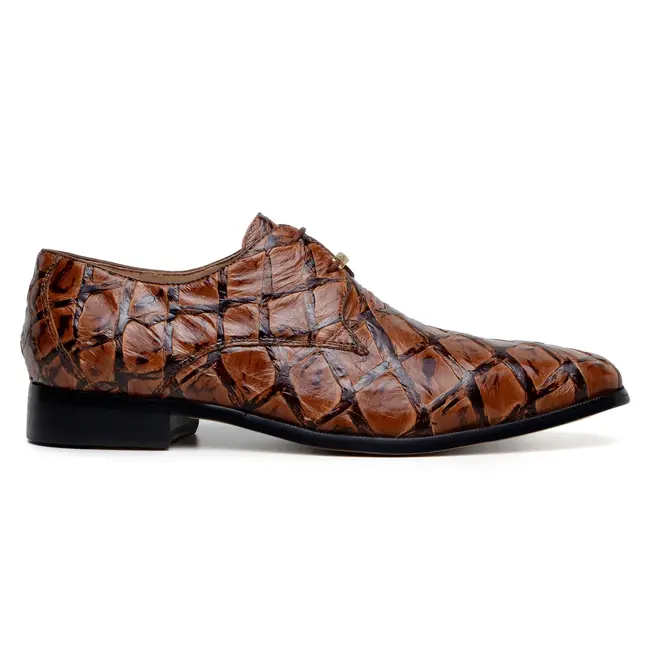 Belvedere Renzo Ivory Genuine Pirarucu lace up derby's