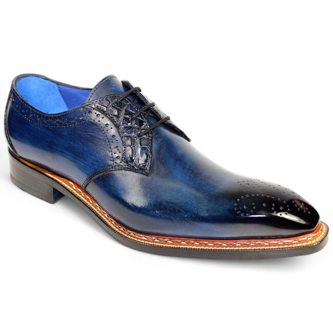 'Tyler' Genuine Alligator Calf-Skin Leather Oxford
