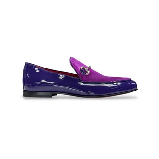 Duca Duca Men's Shoes Patent Leather-Velvet, Leather Lining Formal Loafers