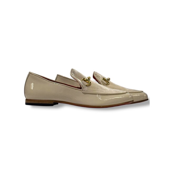 Duca Duca Men's Shoes Patent Leather-Velvet, Leather Lining Formal Loafers