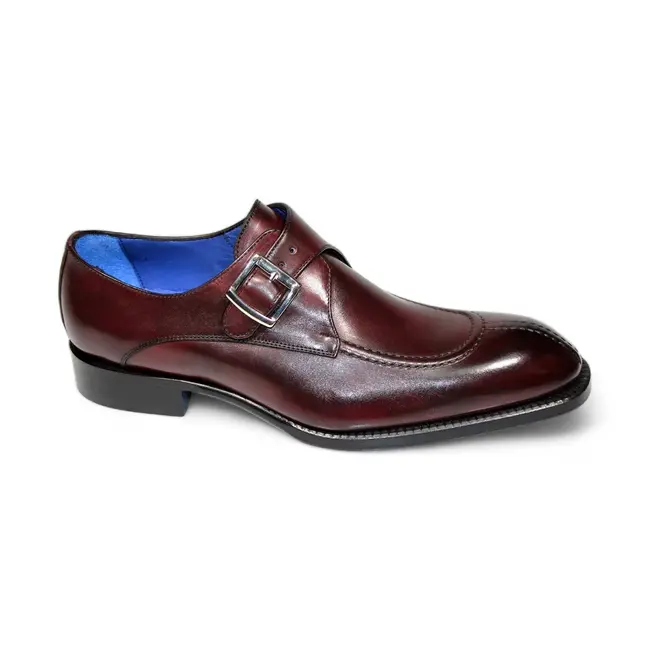 'Bernardo' Men's Shoes Calf-Skin Leather Monkstraps Loafers