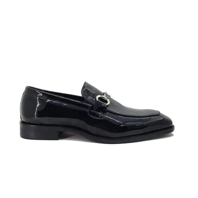 Carrucci Signature Horse Bit Calfskin Patent Leather Loafer 'KS509-28PG'