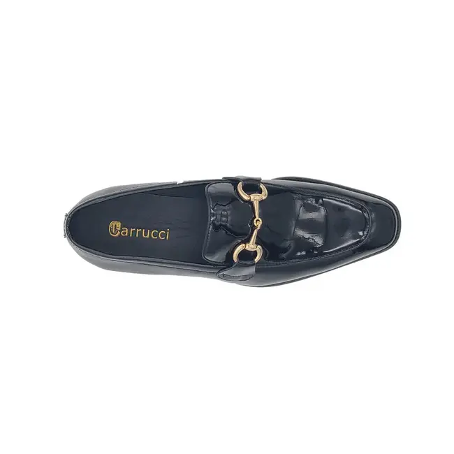 Carrucci Signature Horse Bit Calfskin Patent Leather Loafer 'KS509-28PG'