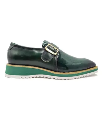Carrucci Patent Leather slip on Monkstrap KS515-38P