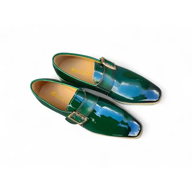 Carrucci Patent Leather slip on Monkstrap KS515-38P