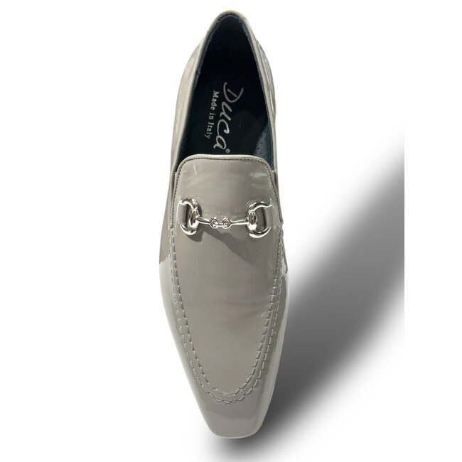 Duca  Italy "Valenza"  Patent Leather Loafers – Red Bottom Elegance