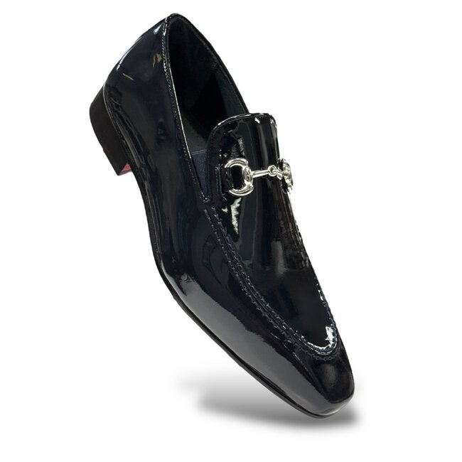 Duca  Italy "Valenza"  Patent Leather Loafers – Red Bottom Elegance