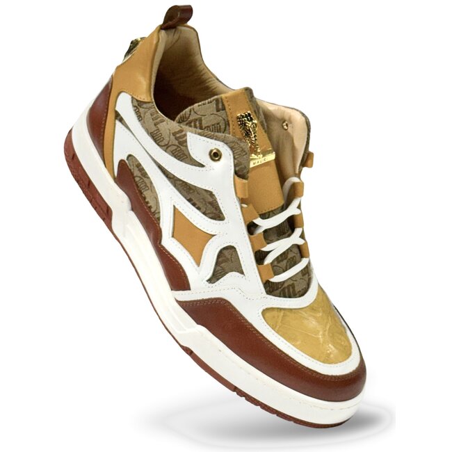 Mauri Abstract 8435 Exotic Crocodile Nappa Leather