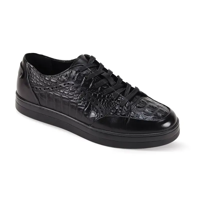Giovanni Timo Giovanni Croc Print Sneakers