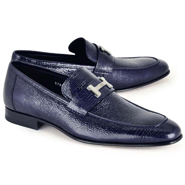 Corrente '5760' H Buckle Vita Loafers Navy
