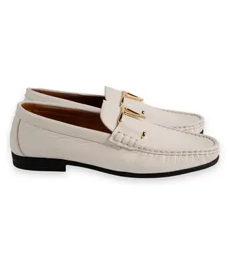 Corrente 3218 Deer V buckle - White
