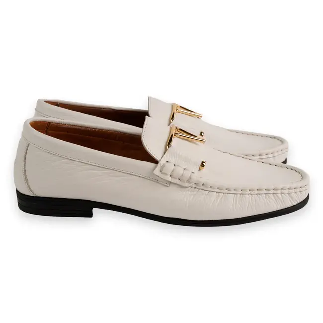 3218 Deer V buckle - White