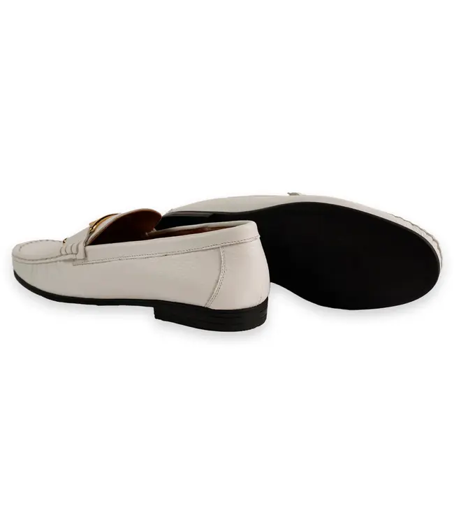Corrente 3218 Deer V buckle - White