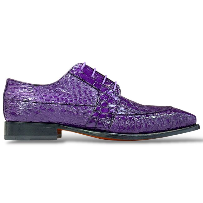 Fennix Charles Men's Sho Alligator Exotic Oxfords Purple