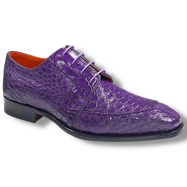 Fennix Charles Men's Sho Alligator Exotic Oxfords Purple