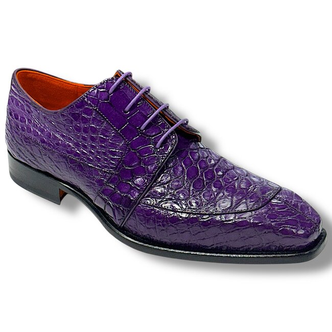 Fennix Charles Men's Sho Alligator Exotic Oxfords Purple
