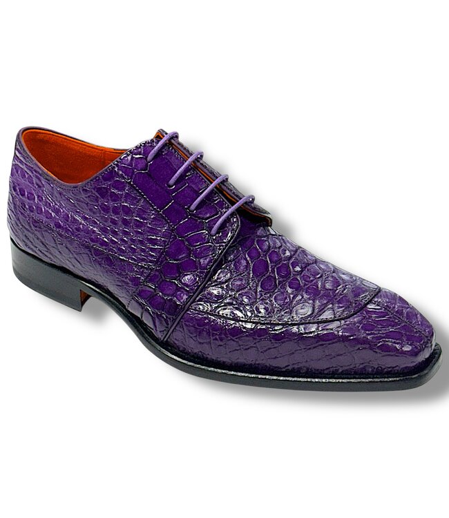 Fennix Fennix Charles Men's Sho Alligator Exotic Oxfords Purple