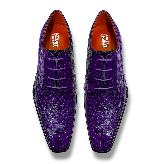 Fennix Charles Men's Sho Alligator Exotic Oxfords Purple